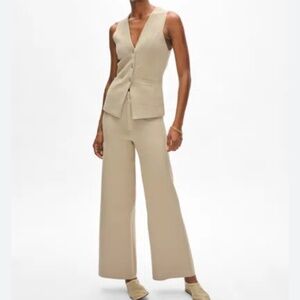 WHITE + WARREN Superfine Organic Cotton Wide Leg Pant